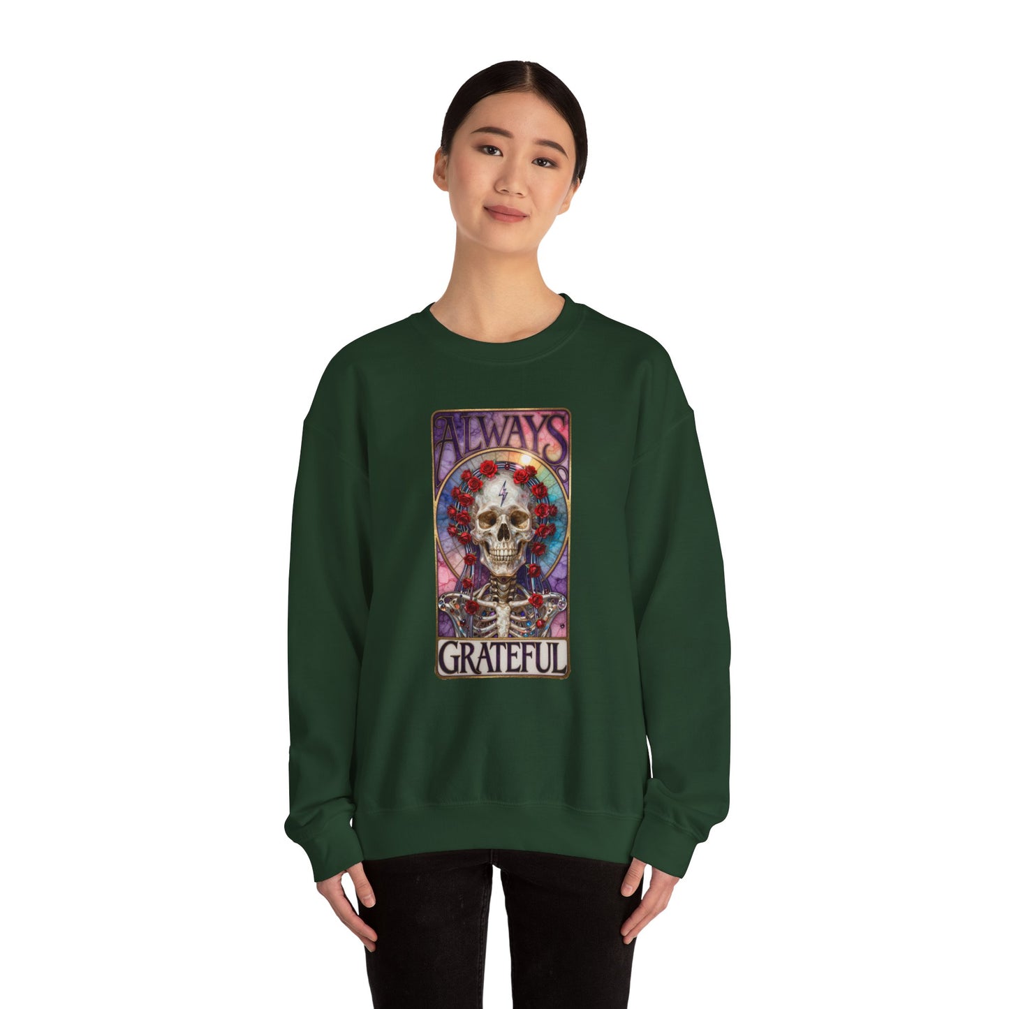 Always Grateful Unisex Heavy Blend™ Crewneck Sweatshirt