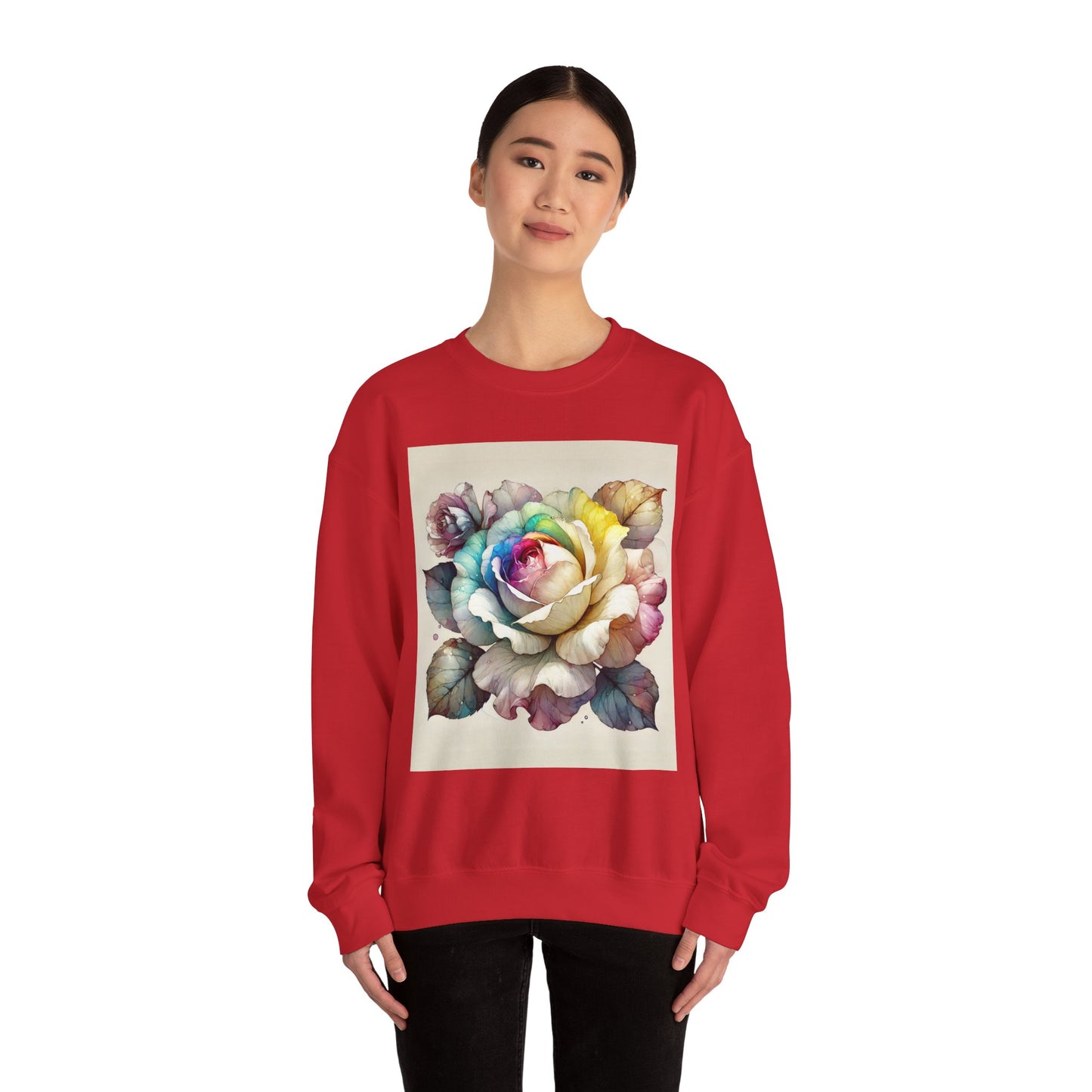 Autumn Rose - Unisex Heavy Blend™ Crewneck Sweatshirt (GLOBAL)