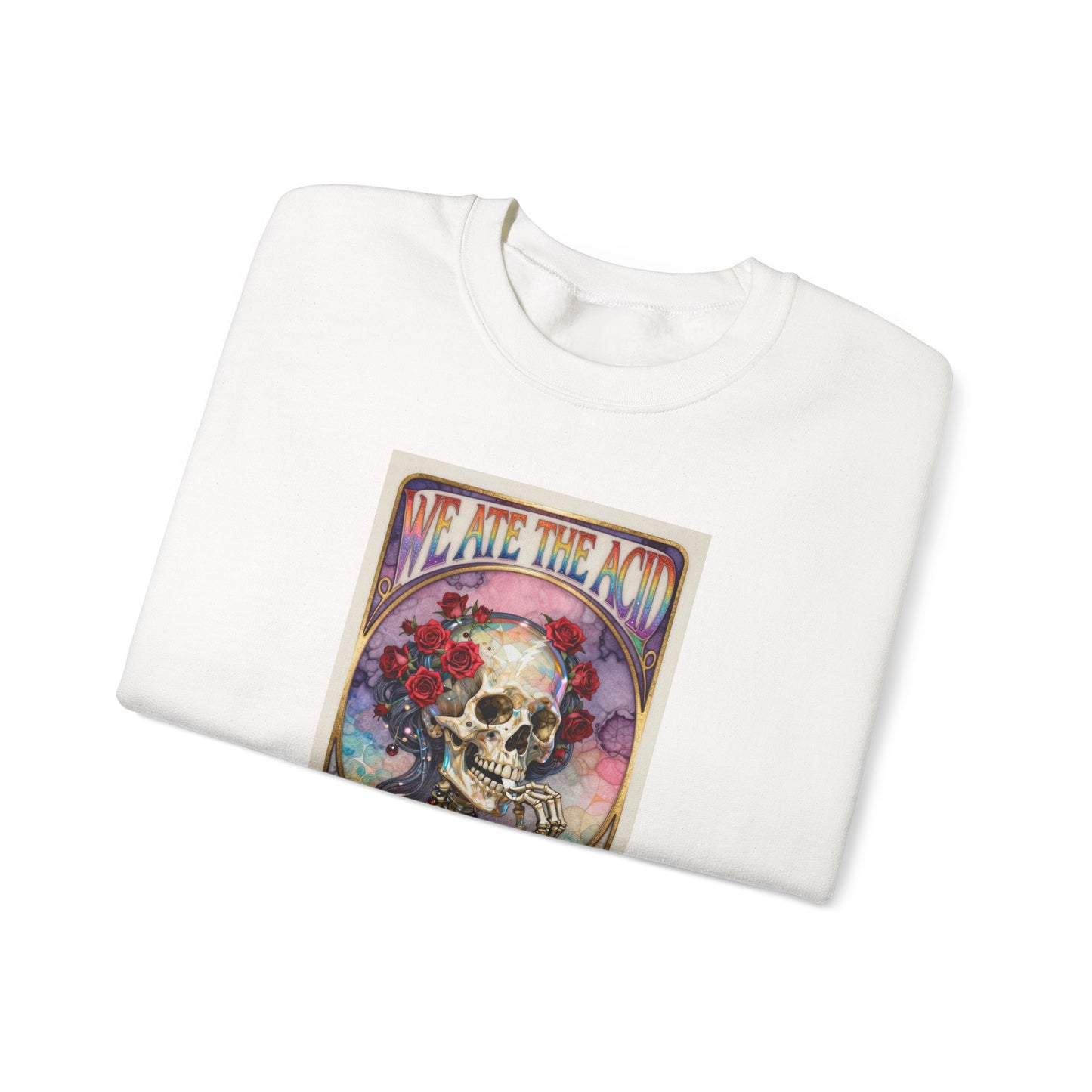 We Ate The Acid - Bertha - Heavy Blend Crew Neck Sweatshirt  (CANADA)