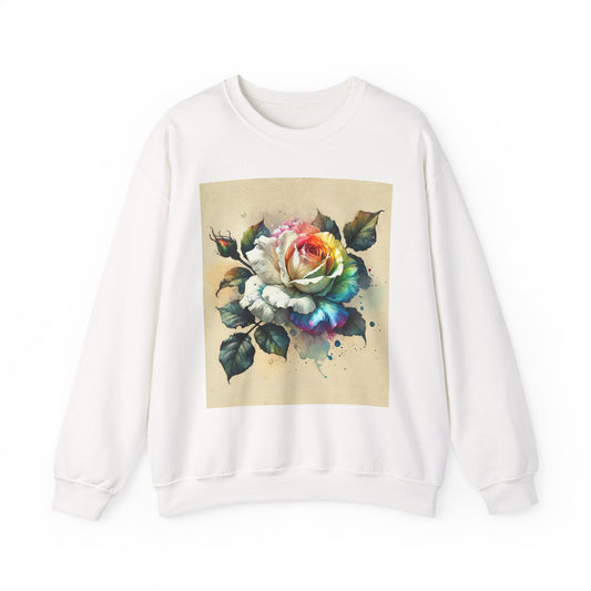 Late Summer Rose Unisex Heavy Blend™ Crewneck Sweatshirt