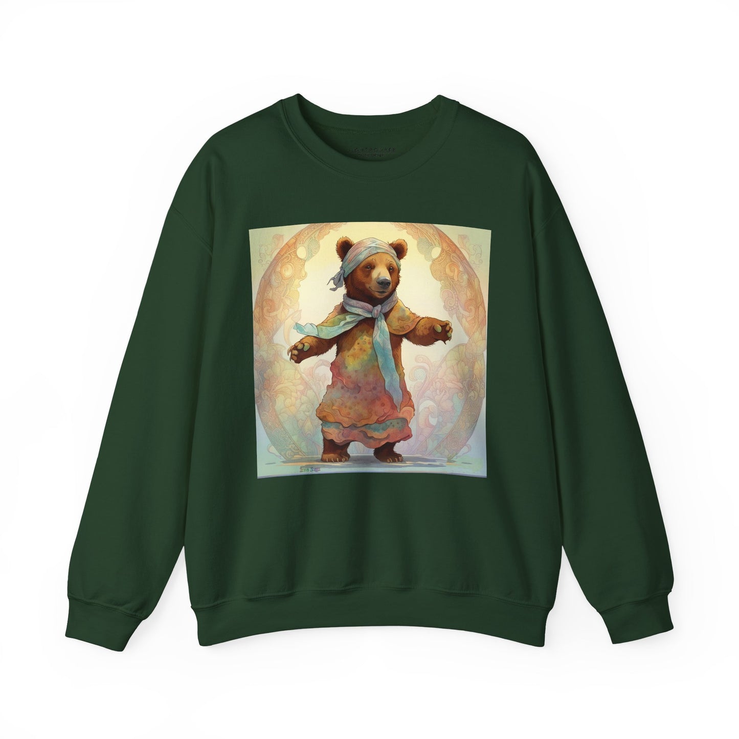 Dancing Bear Lucy — Unisex Heavy Blend™ Crewneck Sweatshirt (GLOBAL)