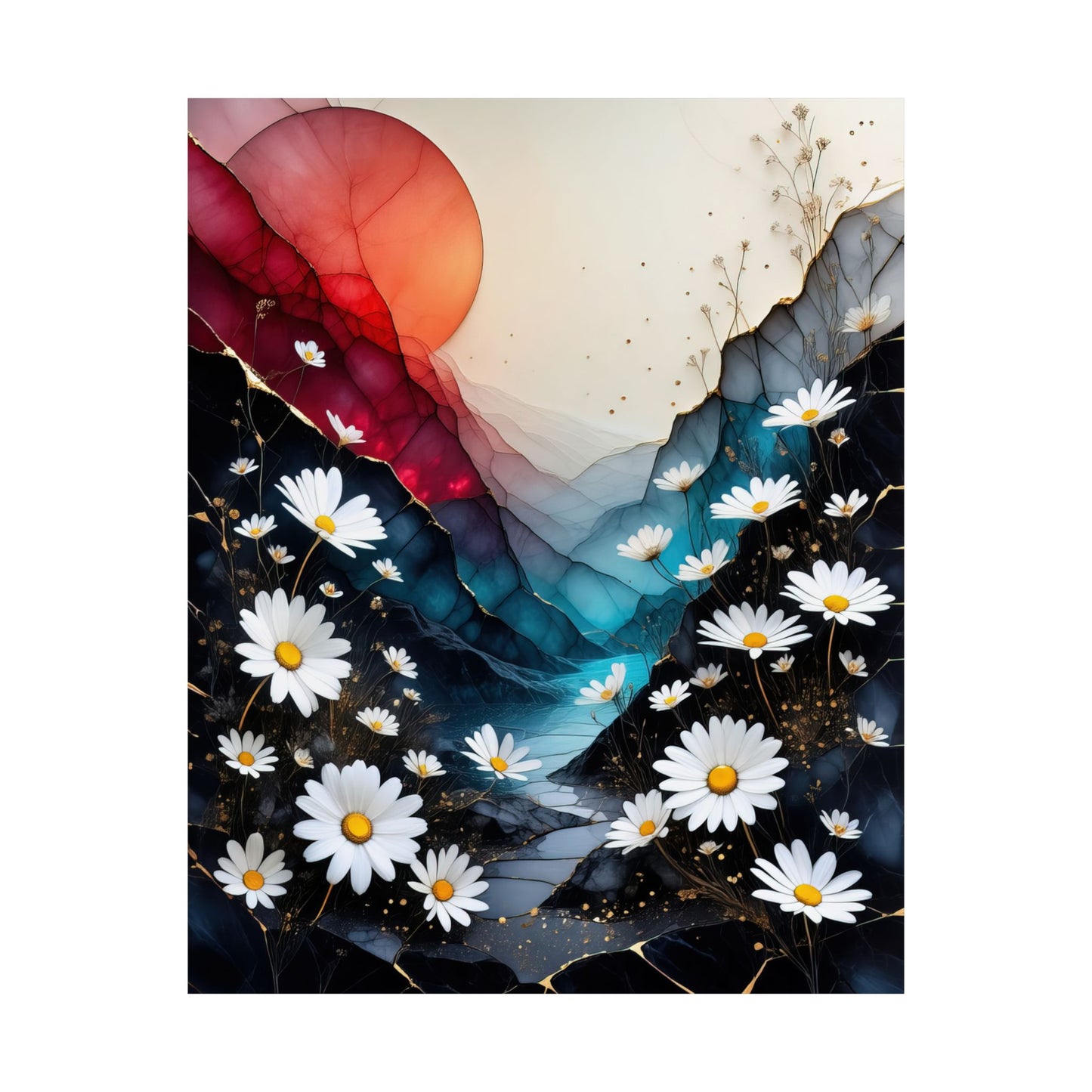 Poster - Daisy path walk