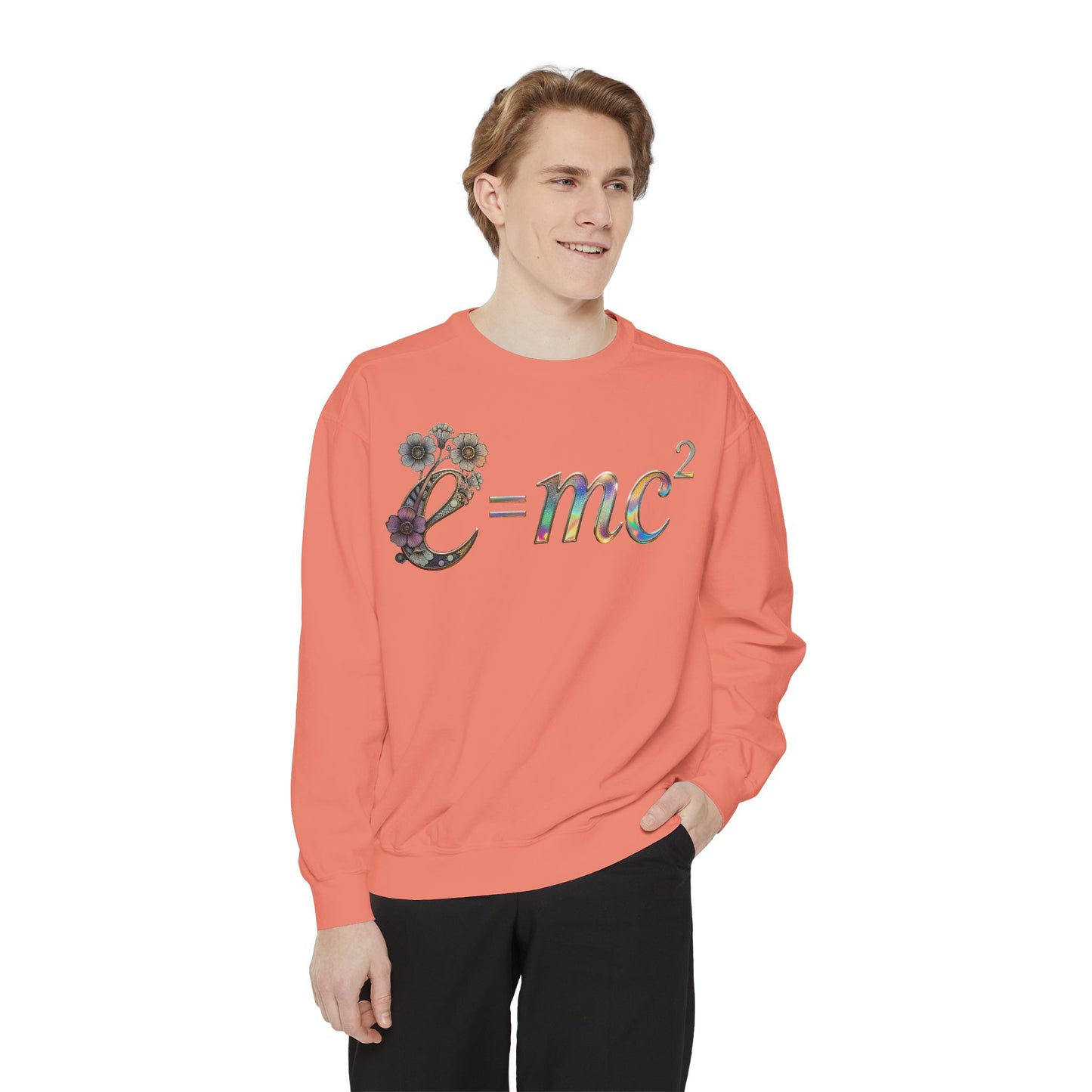 Einstein's Equation e=mc2 — Unisex Garment-Dyed Sweatshirt (US)