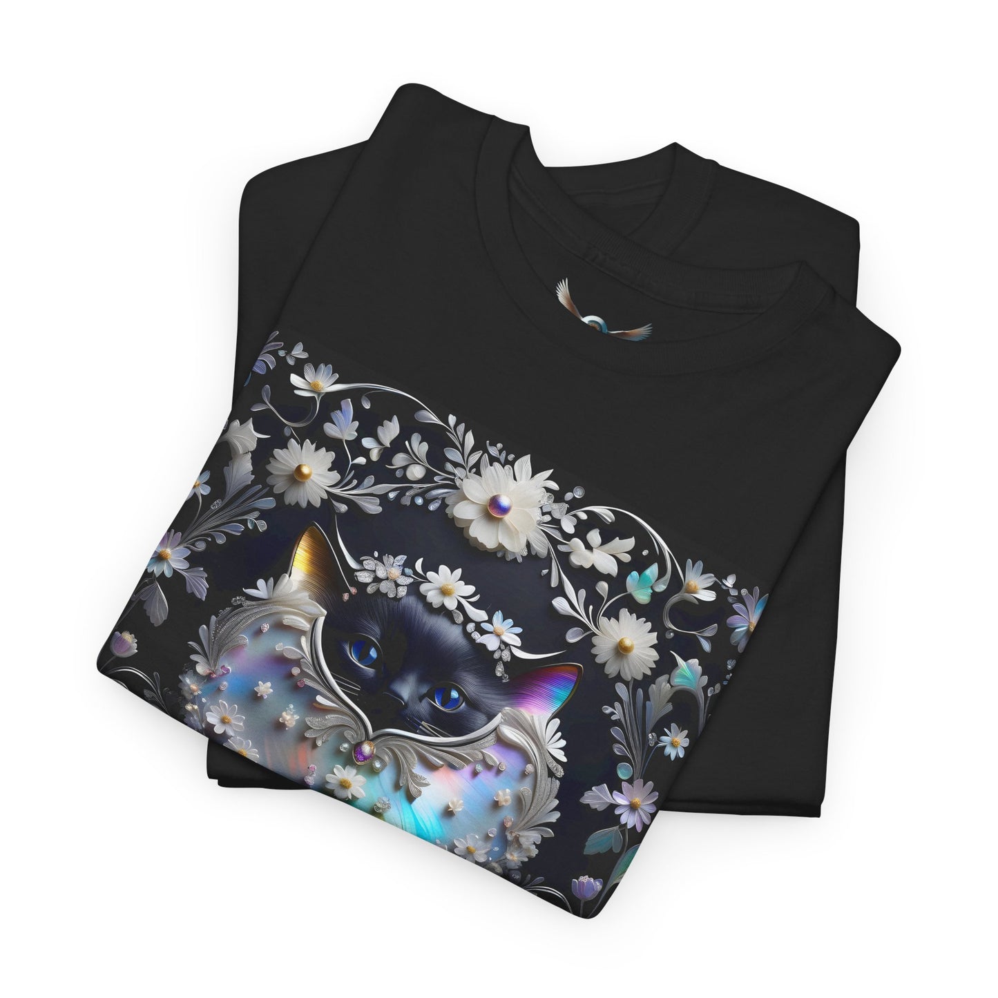 Black Cat Pearlescence —  Soft Cotton T-shirt (US)