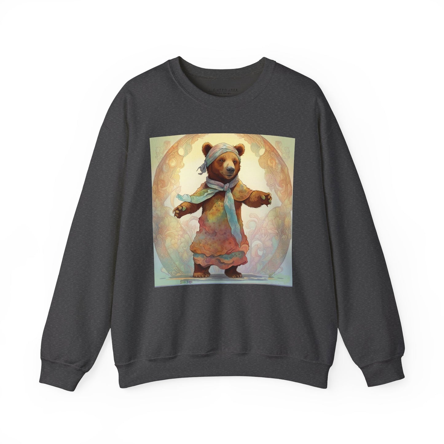 Dancing Bear Lucy — Unisex Heavy Blend™ Crewneck Sweatshirt (GLOBAL)