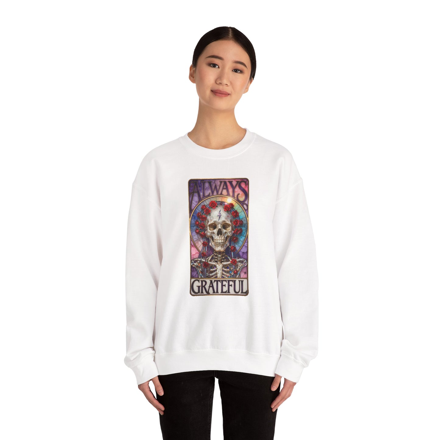 Always Grateful Unisex Heavy Blend™ Crewneck Sweatshirt