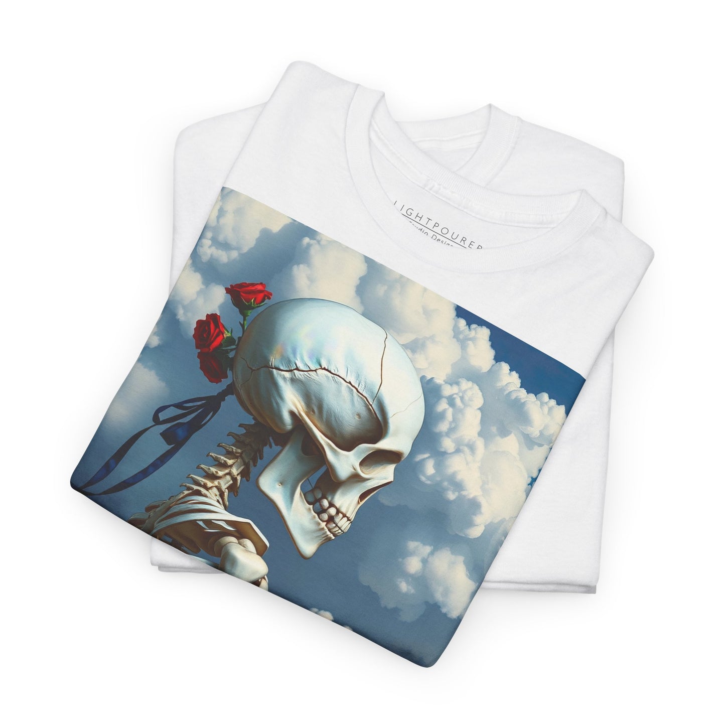 Bertha in the Clouds T-Shirt — Heavy Blend™ Graphic Tee (EU)