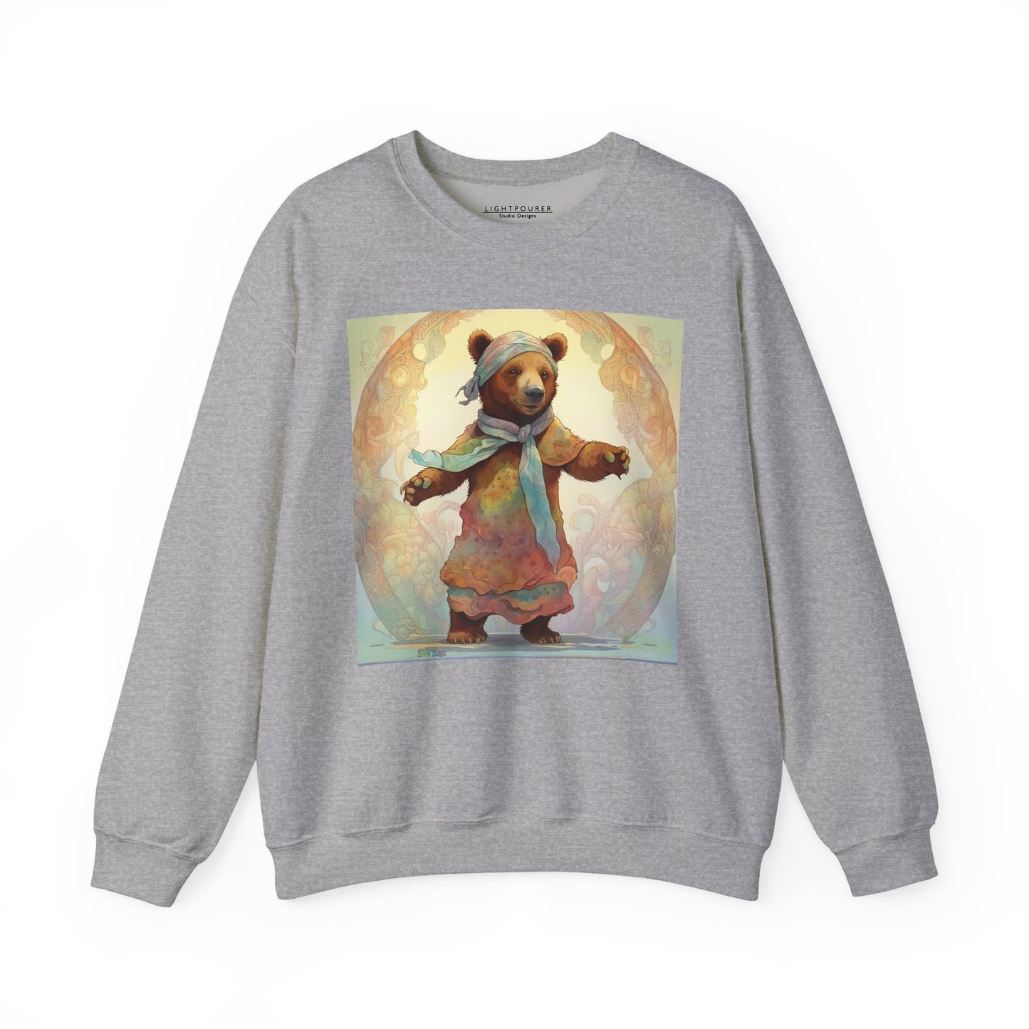 Dancing Bear Lucy — Unisex Heavy Blend™ Crewneck Sweatshirt (GLOBAL)