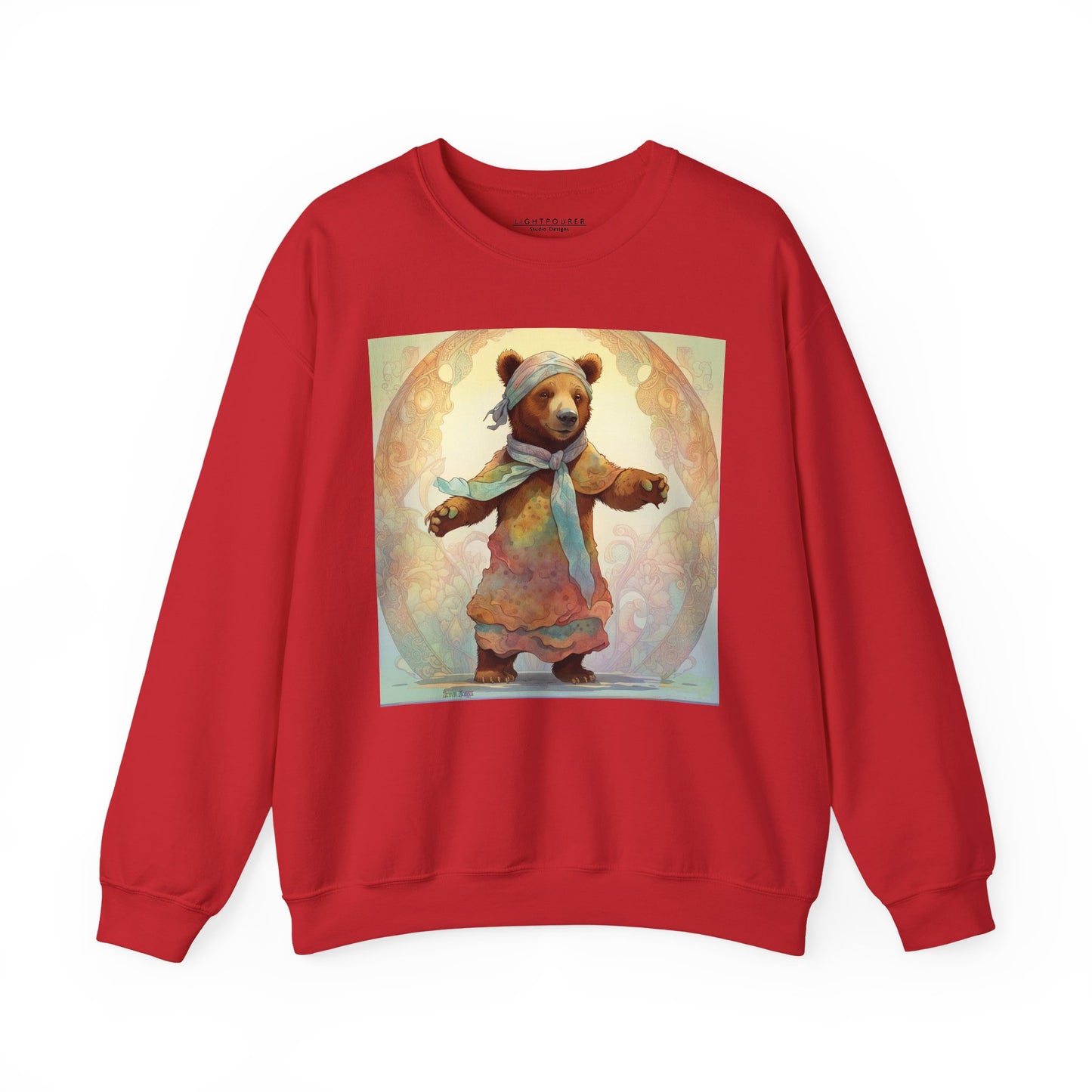 Dancing Bear Lucy — Unisex Heavy Blend™ Crewneck Sweatshirt (GLOBAL)