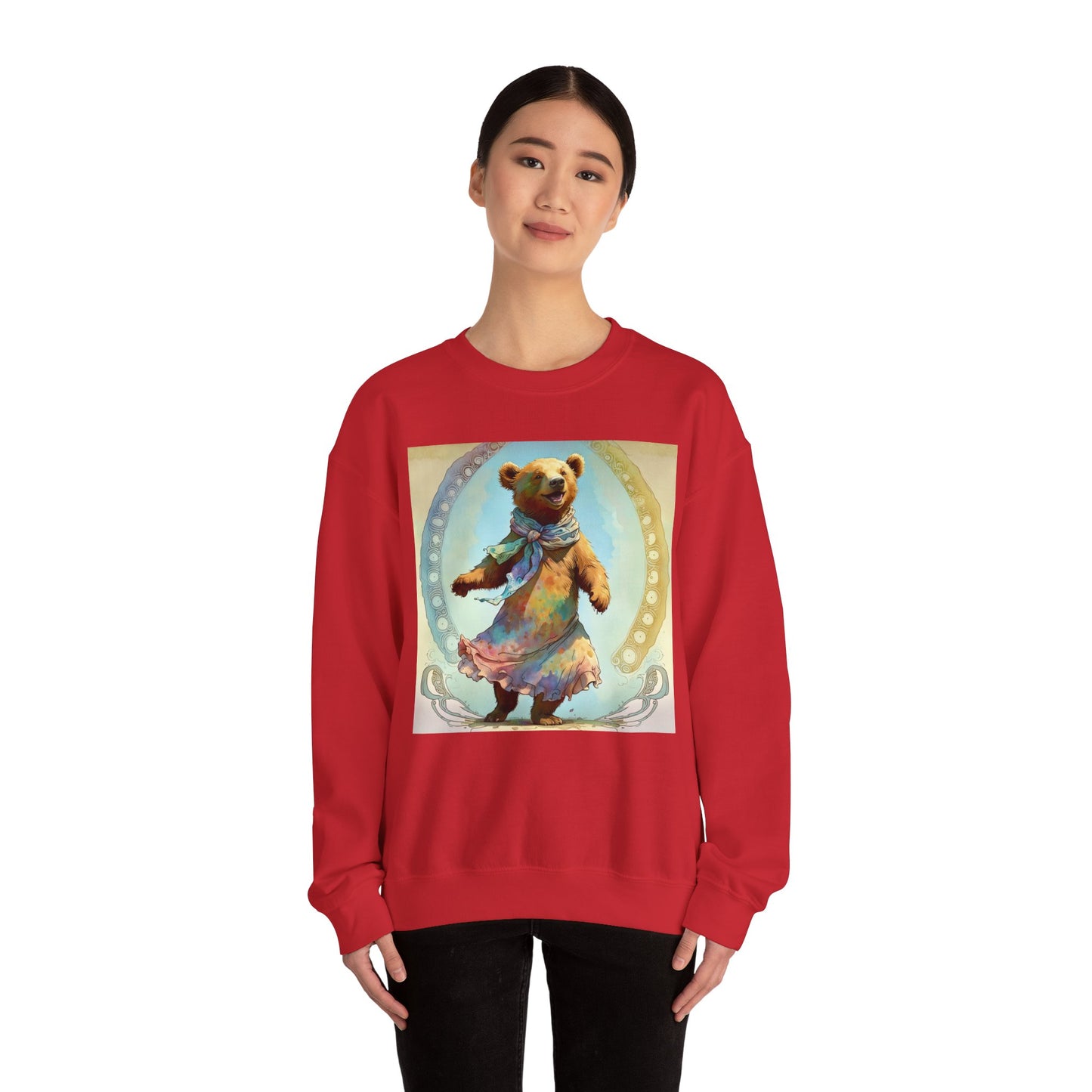 Dancing Bear Althea - Unisex Heavy Blend™ Crewneck Sweatshirt (GLOBAL)