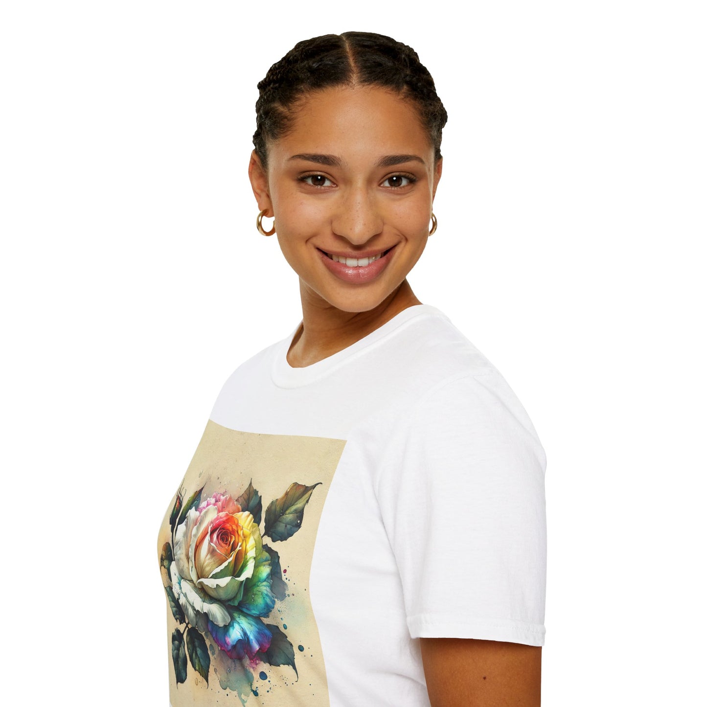 Late Summer Rose - Unisex Softstyle T-Shirt (GLOBAL)