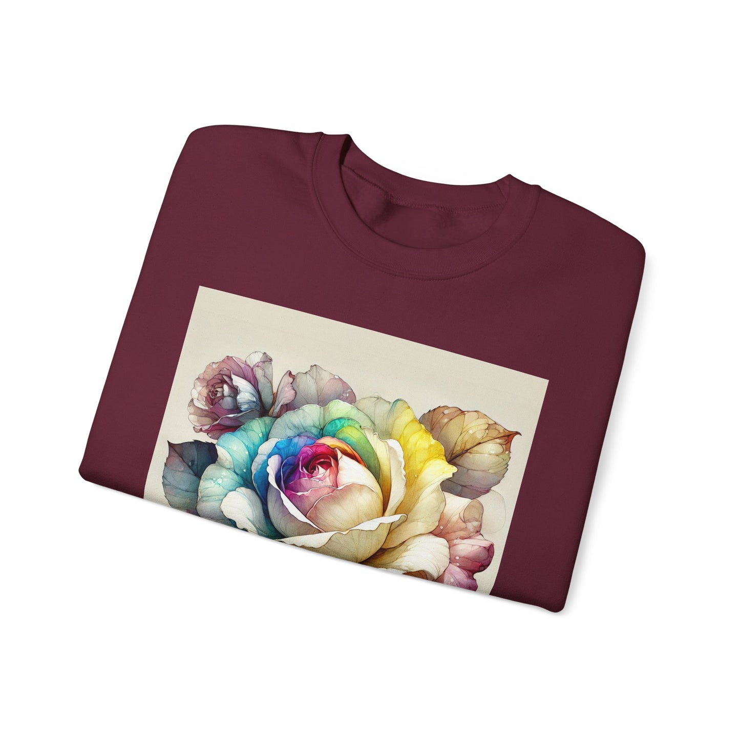 Autumn Rose - Unisex Heavy Blend™ Crewneck Sweatshirt (GLOBAL)