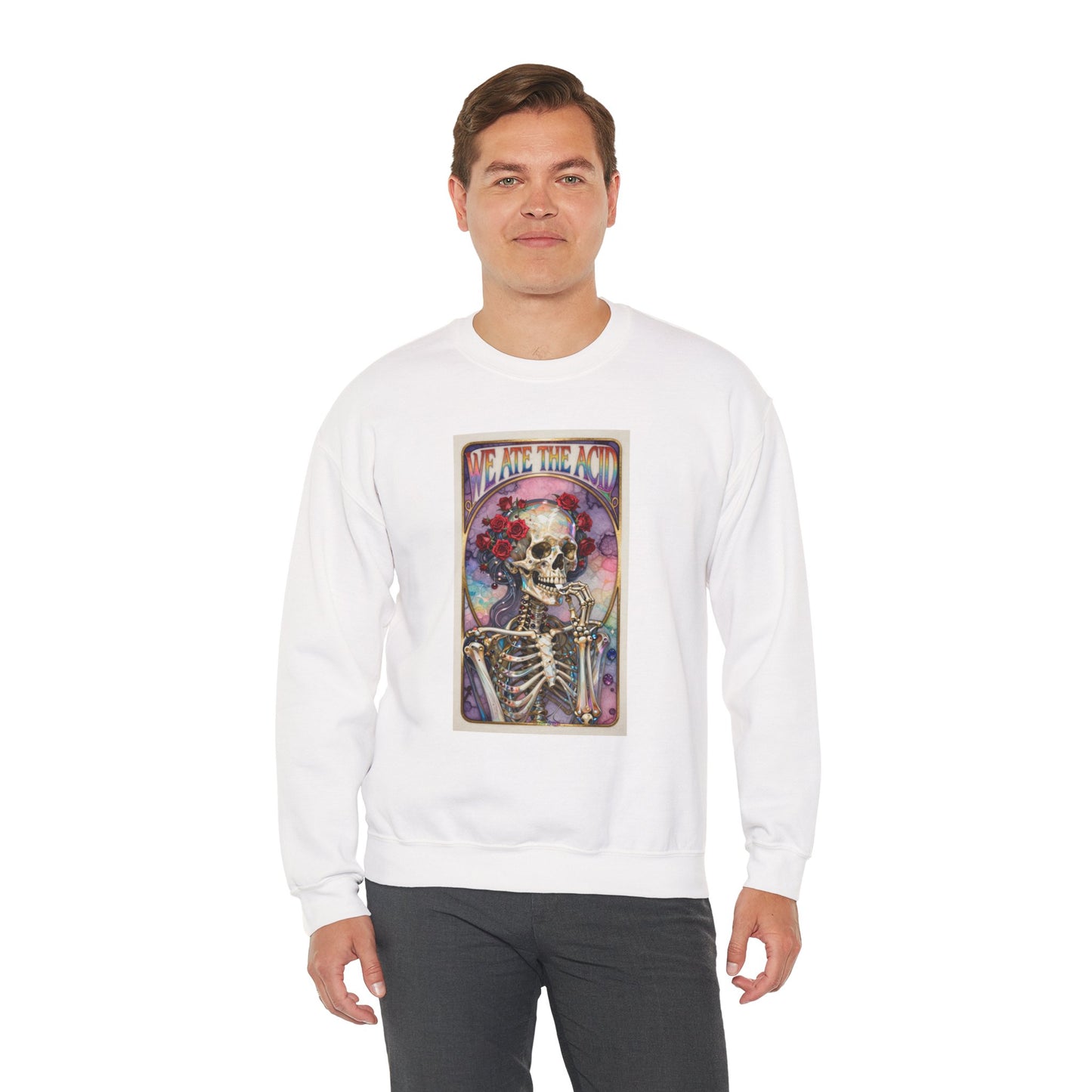We Ate The Acid - Bertha - Heavy Blend Crew Neck Sweatshirt  (CANADA)