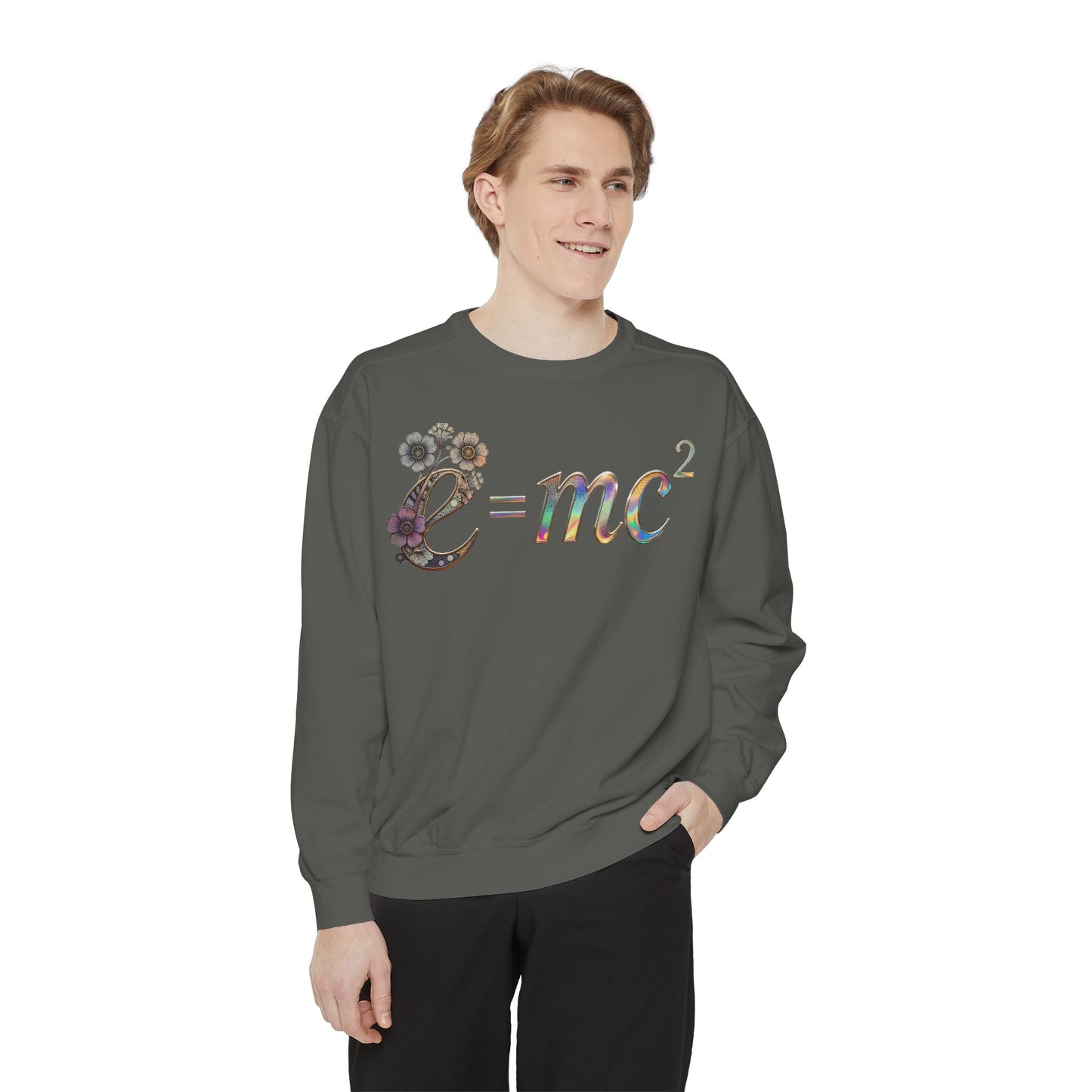 Einstein's Equation e=mc2 — Unisex Garment-Dyed Sweatshirt (US)