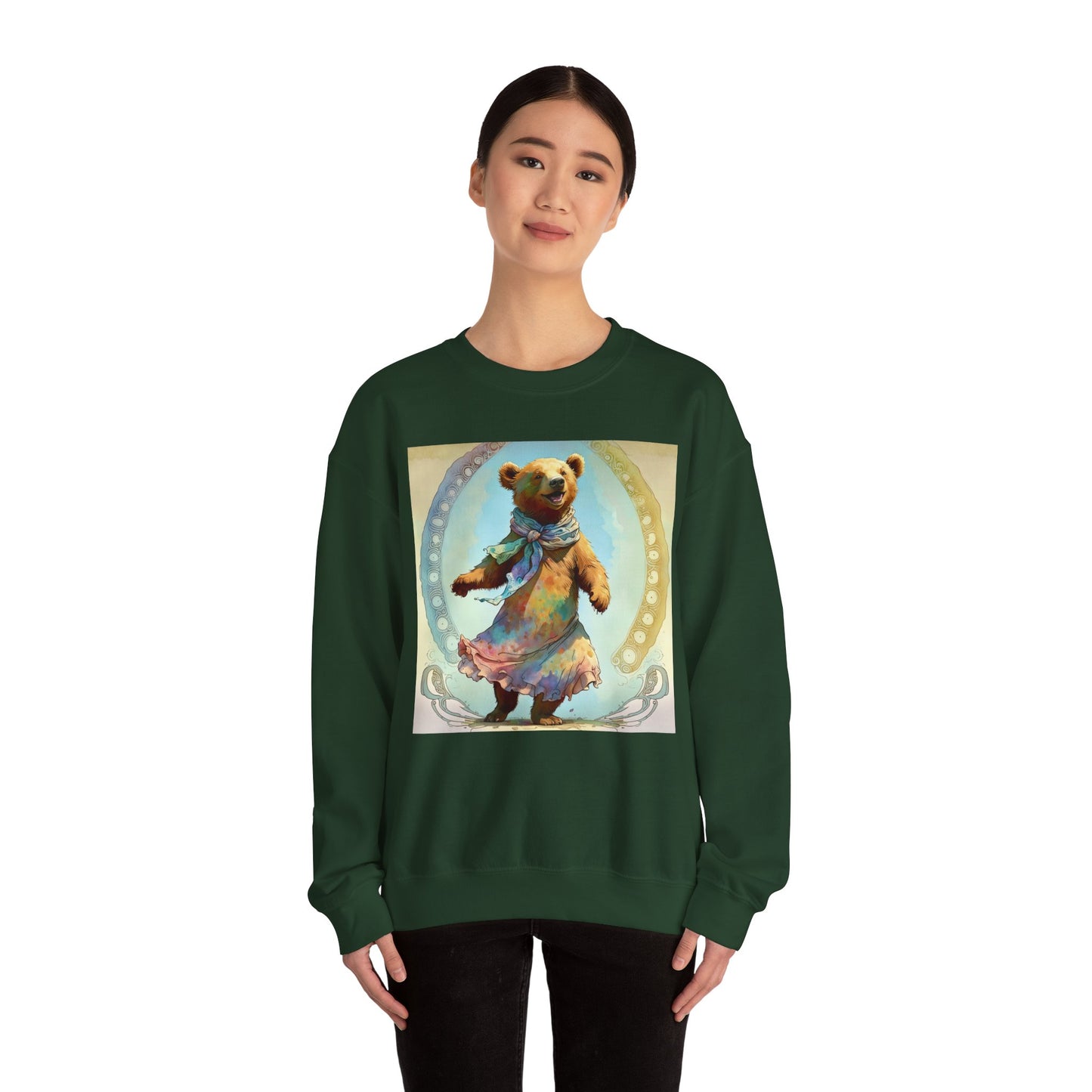 Dancing Bear Althea - Unisex Heavy Blend™ Crewneck Sweatshirt (GLOBAL)