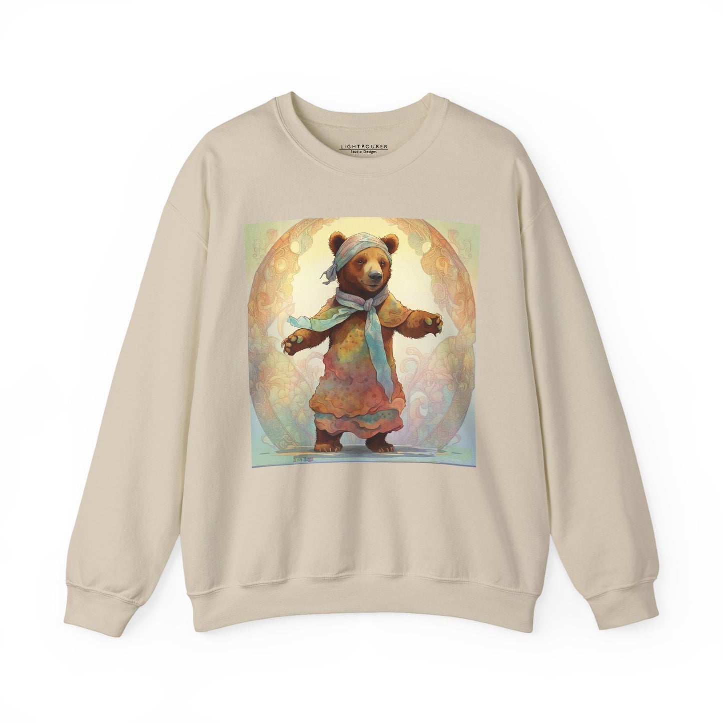 Dancing Bear Lucy — Unisex Heavy Blend™ Crewneck Sweatshirt (GLOBAL)