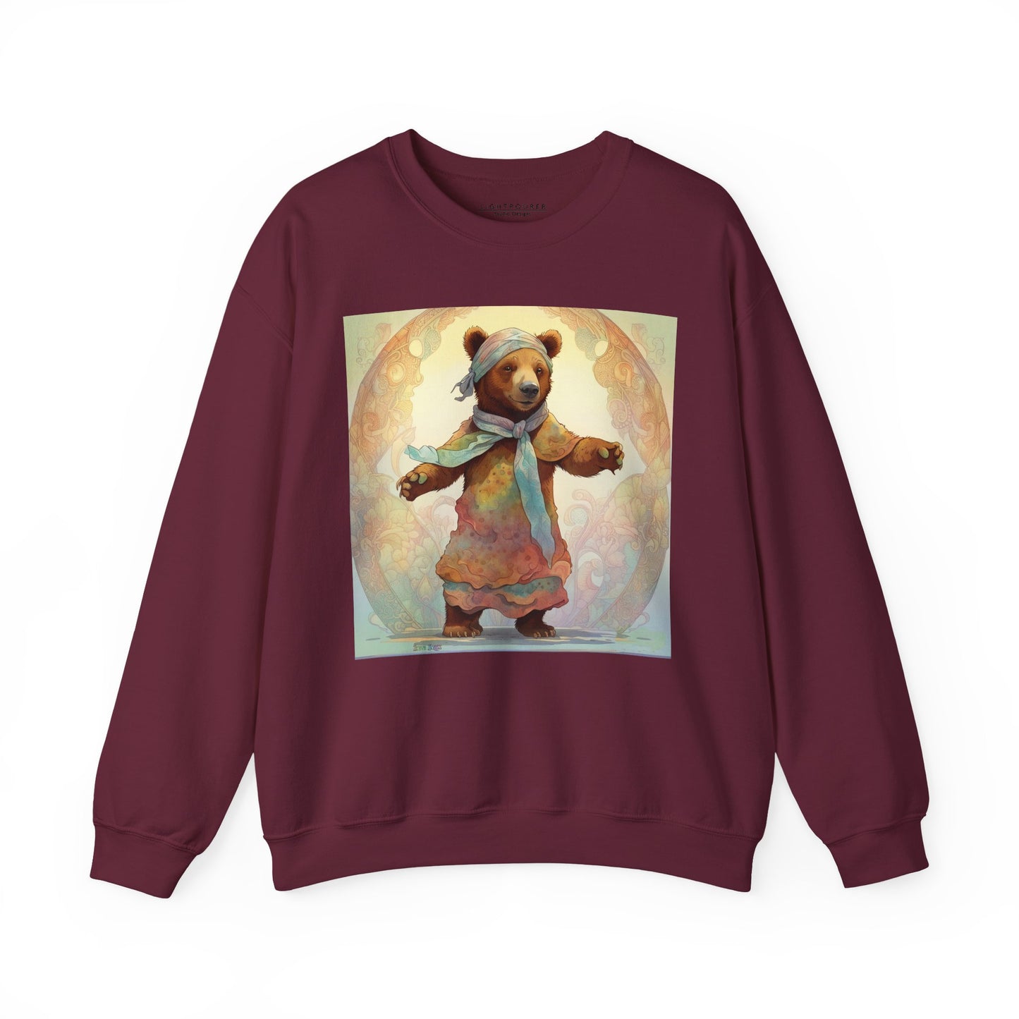 Dancing Bear Lucy — Unisex Heavy Blend™ Crewneck Sweatshirt (GLOBAL)