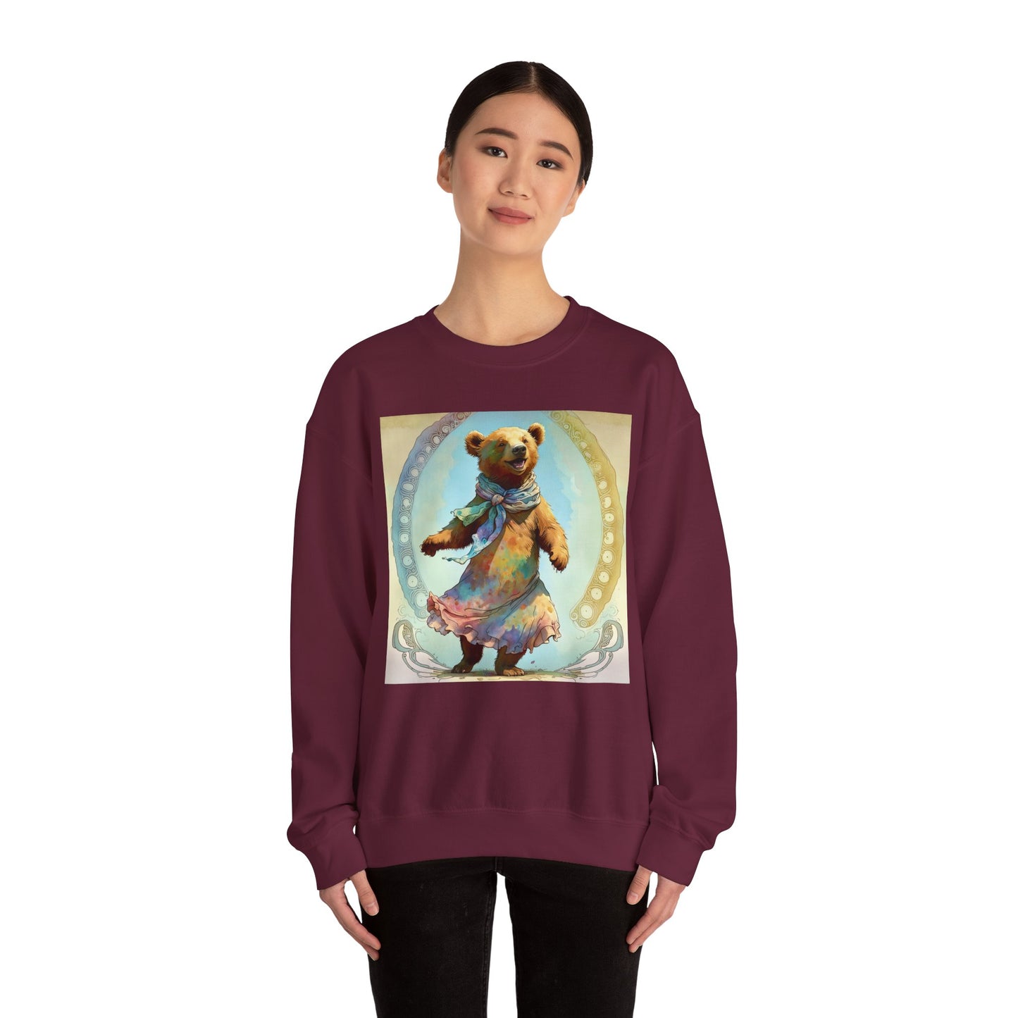 Dancing Bear Althea - Unisex Heavy Blend™ Crewneck Sweatshirt (GLOBAL)