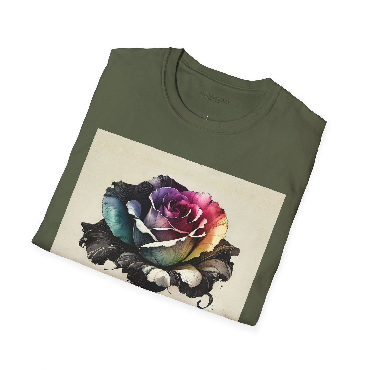 Gothic Rose - Unisex Softstyle T-Shirt (GLOBAL)