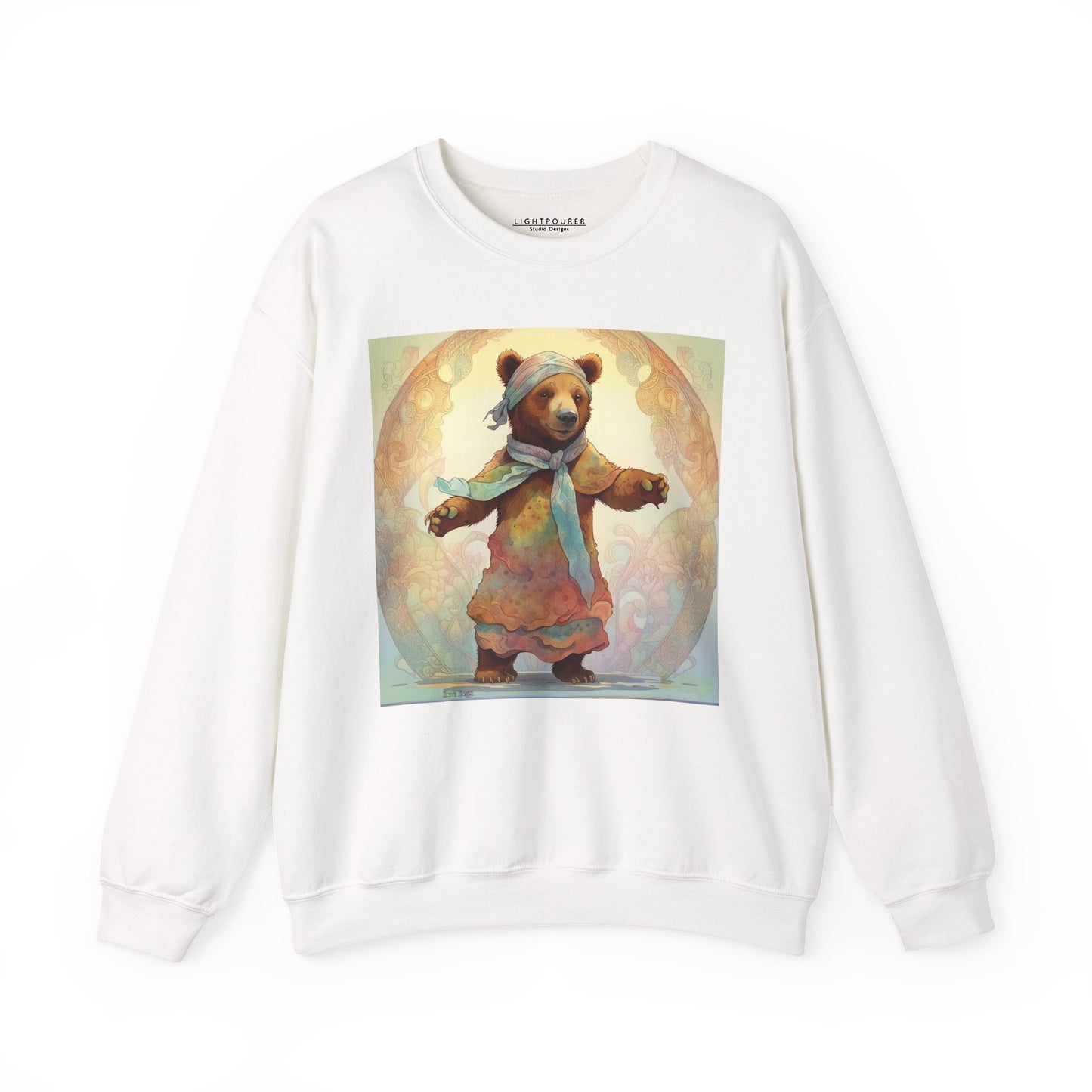 Dancing Bear Lucy — Unisex Heavy Blend™ Crewneck Sweatshirt (GLOBAL)