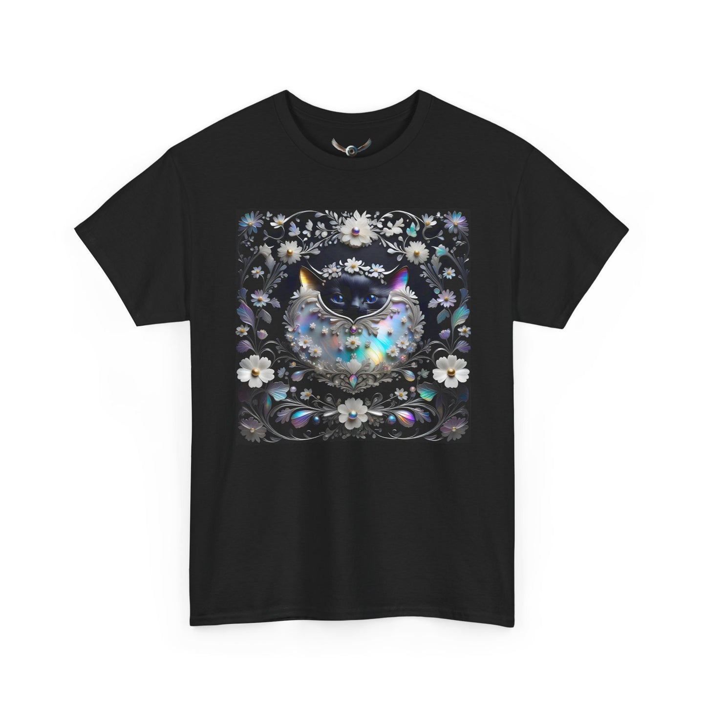 Black Cat Pearlescence —  Soft Cotton T-shirt (US)