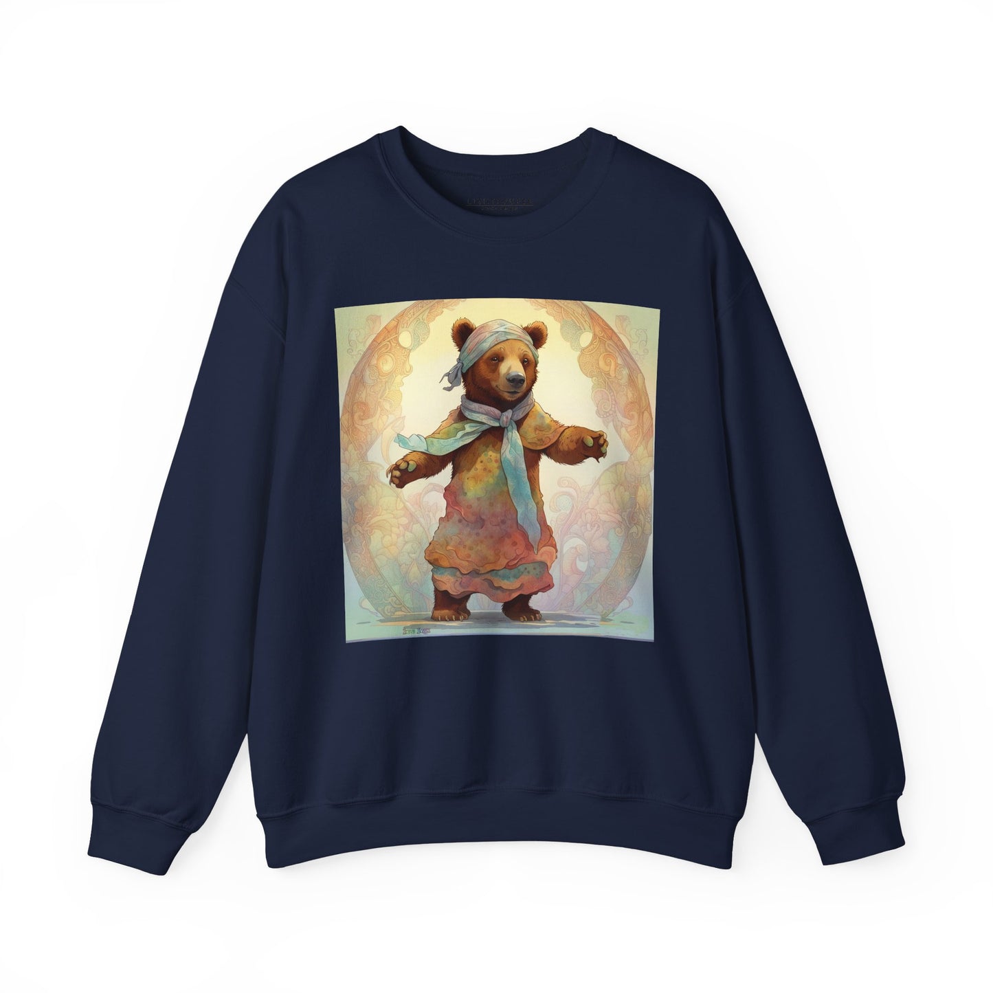 Dancing Bear Lucy — Unisex Heavy Blend™ Crewneck Sweatshirt (GLOBAL)