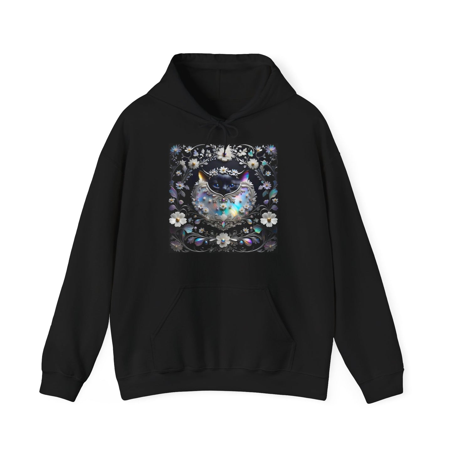 Black Cat Pearlescence — Heavy Blend™ Hoodie (AUSTRALIA)
