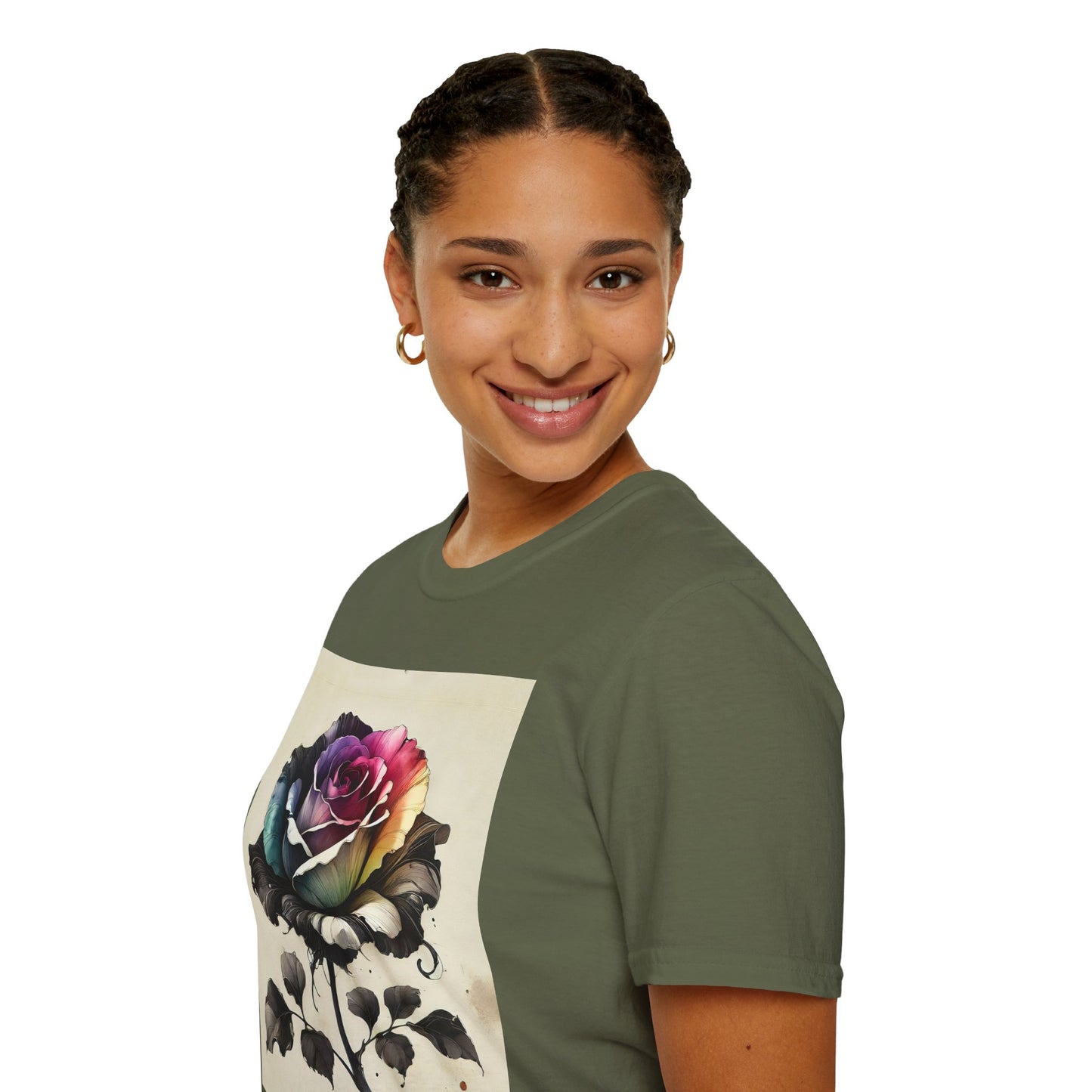Gothic Rose - Unisex Softstyle T-Shirt (GLOBAL)